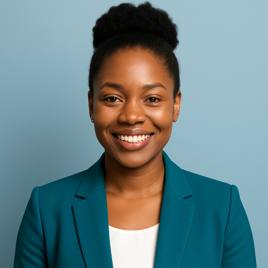 Cheerful professional woman
